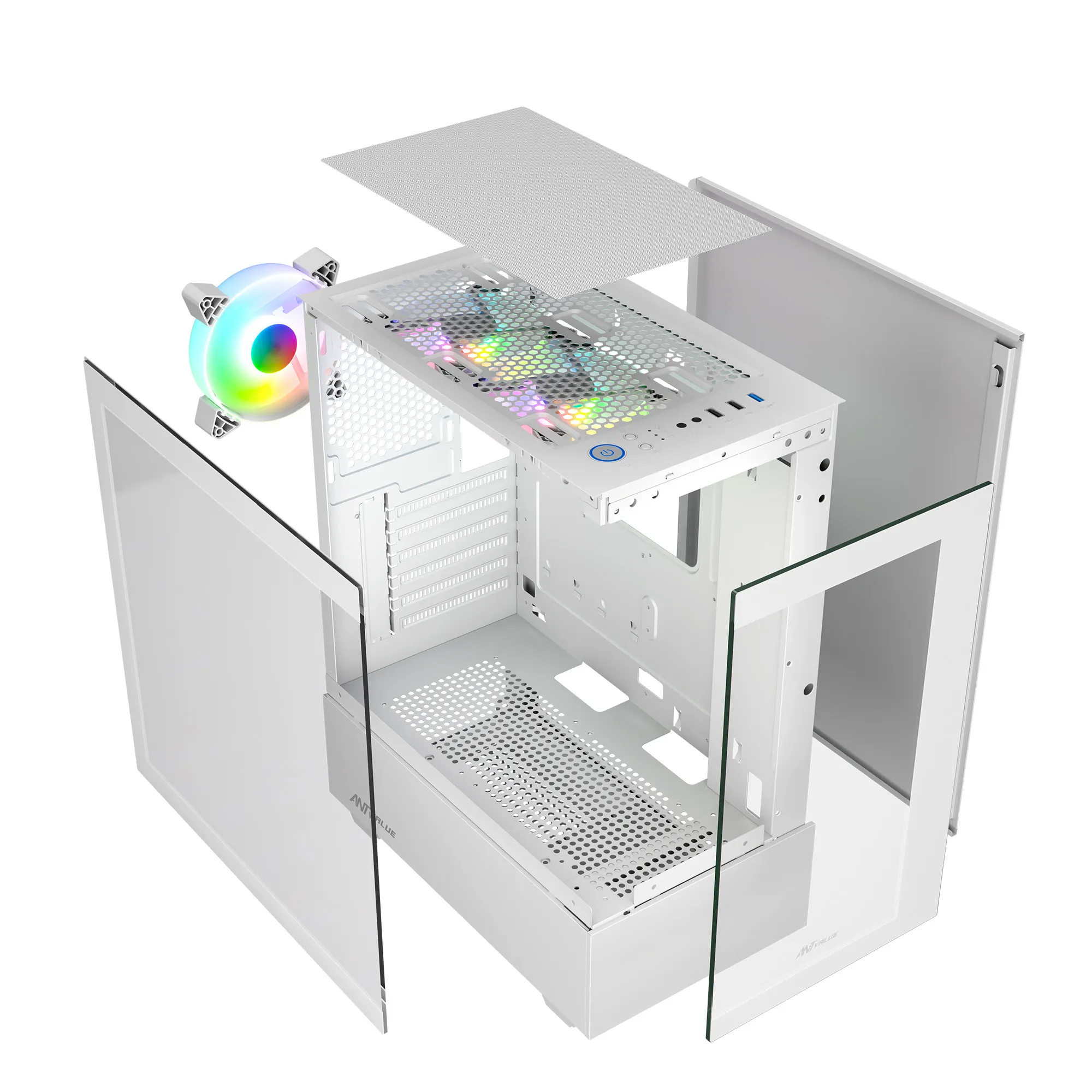 Ant Value Gaming Cabinet CV100 White view 5